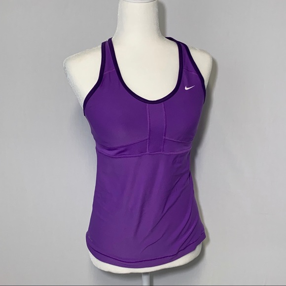 Nike Tops - NIKE RACERBACK TANK TOP WITH BUILT IN SHELF BRA